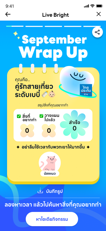 Empty month: zero plans, one pet